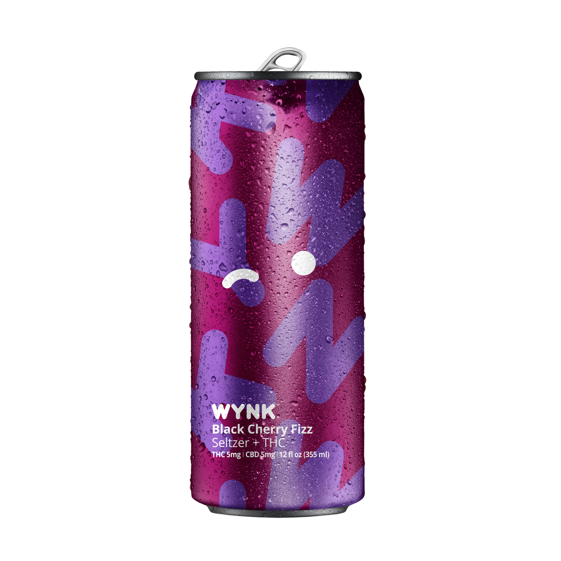 Wynk - Black Cherry Fizz - Seltzer + THC + CBD -12 fl oz ...