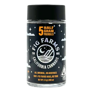 Fig Farms - Fig Farms - Mad Dog - Preroll Pack - 5pk - 2.5g