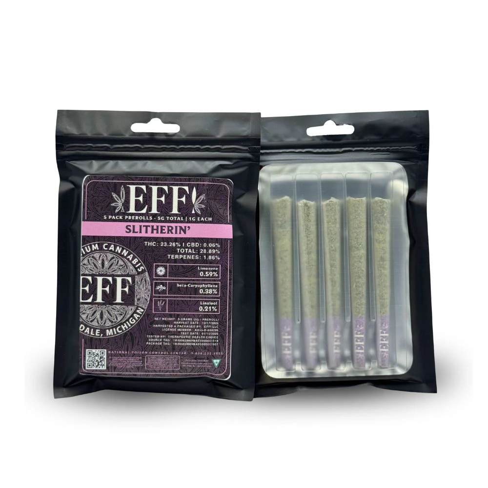 EFF! - Slitherin' 5pk Prerolls (5g total/1g each) - EFF! (FIRE ISLAND) Main Image
