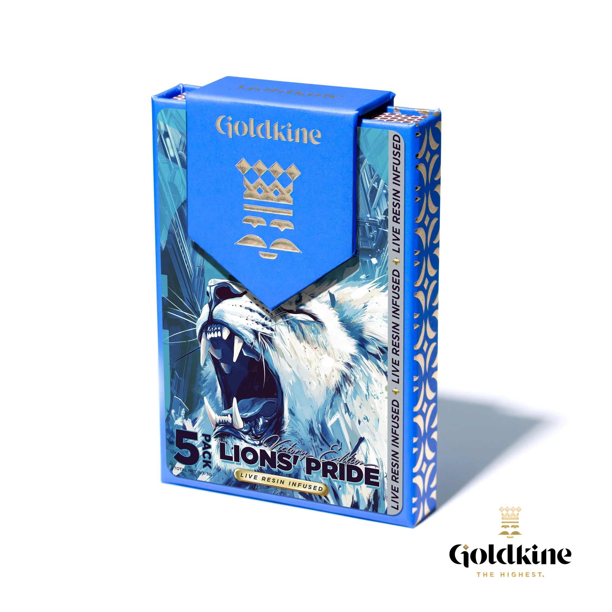 Goldkine - Lions' Pride - 5 Pack Preroll Case (3g) Infused Main Image