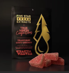 True North - True North Five-Star Extracts-Gummies-Traverse City Cherry-Hybrid-200mg THC