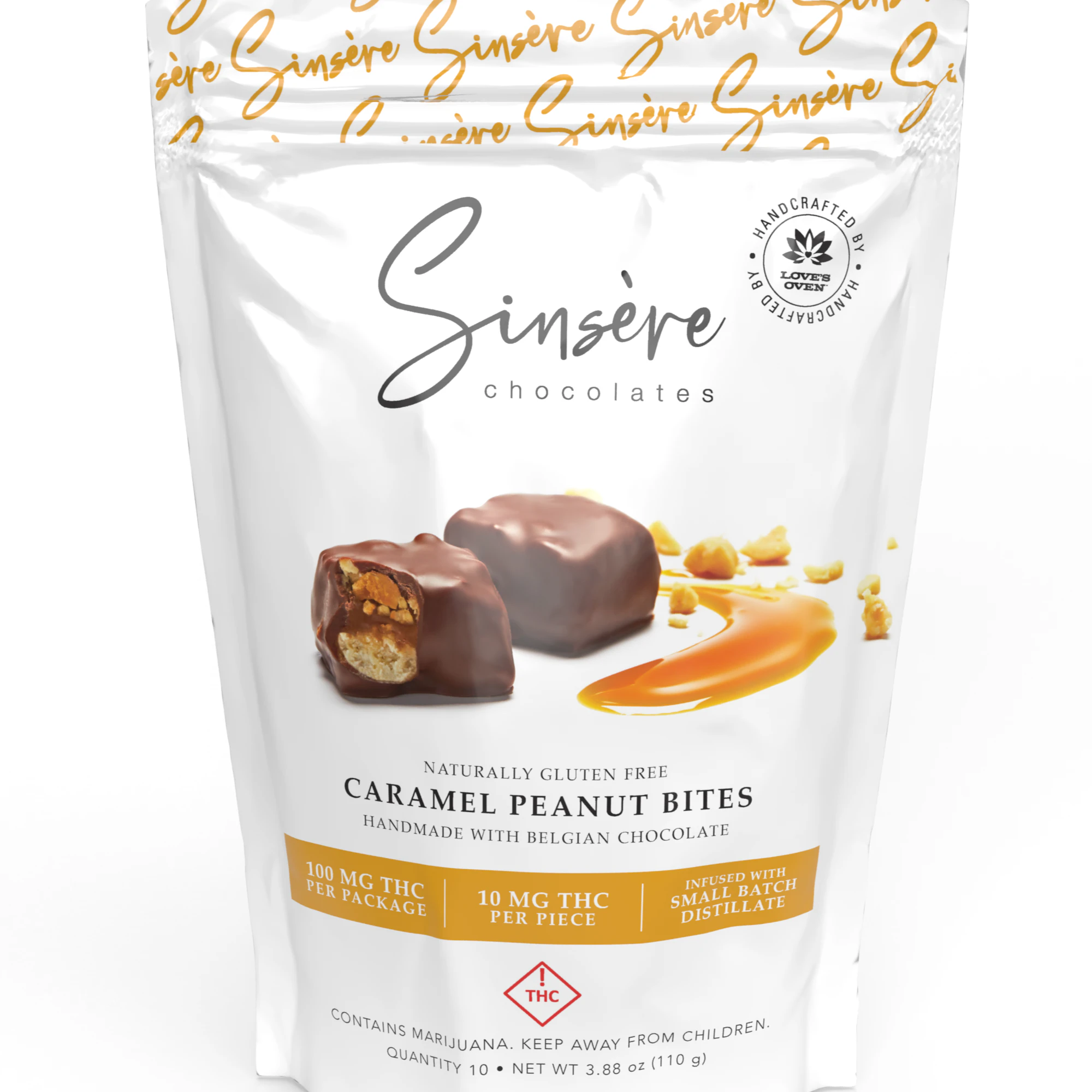 Default Brand - Sinse're - Chocolate Bites - Caramel Peanut - 100mg Main Image