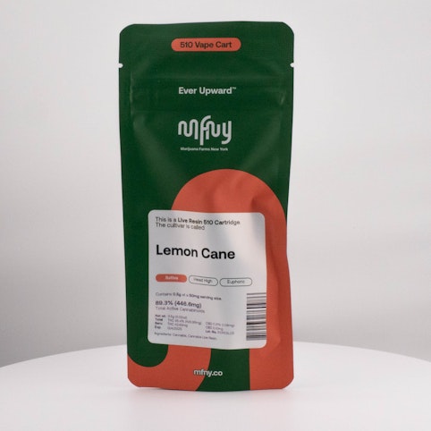 MFNY - MFNY | 0.5g Live Resin 510 Cartridge | Lemon Cane  -sss8 back
