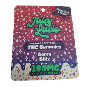 Juicy Lucie | Berry Blitz | 200mg Gummies (Vegan)