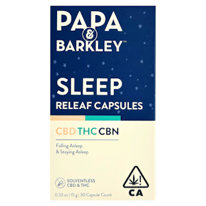 PAPA & BARKLEY - Papa & Barkley - Sleep - Releaf Capsules 1:1:1 CBN:THC:CBN - 30pk
