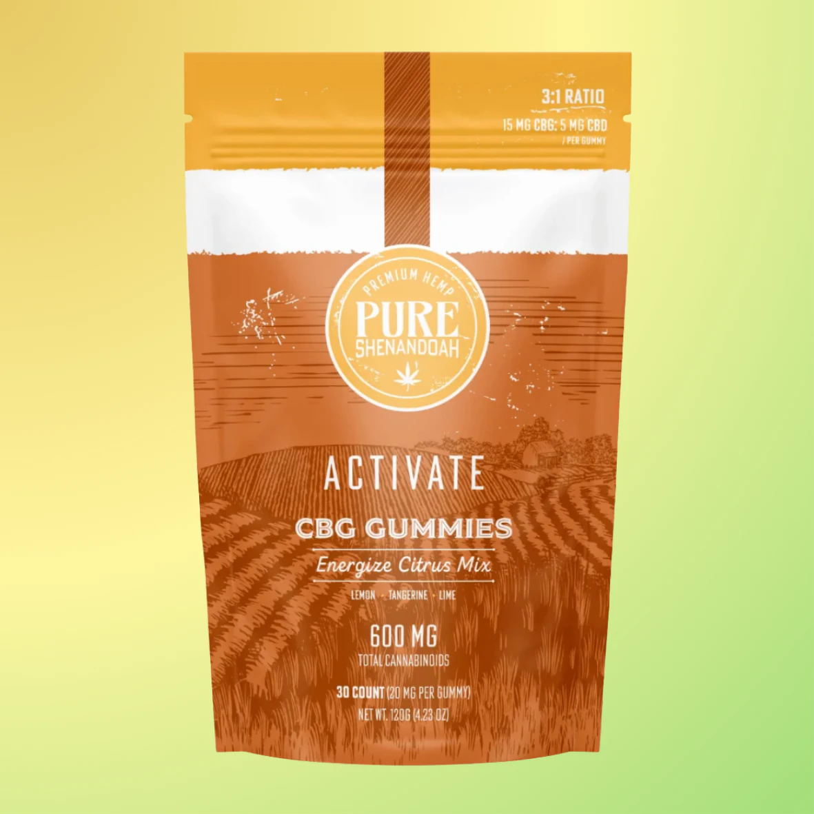 YANA - CBD - 600mg Gummies - Activate - CBD:CBG 3:1 - Edibles Main Image