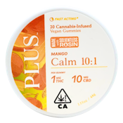 Plus - Calm  - Mango - 10:1 CBD/THC- Gummies - 20pk - 100mg