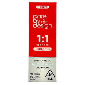 CARE BY DESIGN - Care By Design - Full Spectrum CBD Drops Higher THC - 1:1 - Tincture - 30ml