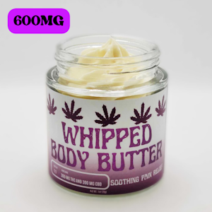 Highly Rooted - Highly Rooted | Whipped Body Butter | 1:1 | 600MG THC & CBD
