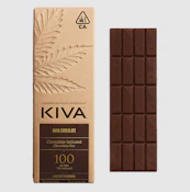 Dark Chocolate Bar Kiva - 100 Pack