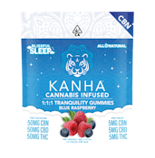 Kanha 1:1:1 Tranquility Blue Raspberry Gummies