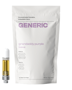 Generic From Contract Canna - Generic | Cartridge | Grandaddy Purple | 1g
