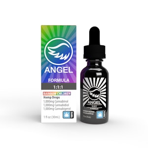 Rainbow Children Drops, Hemp 1:1:1, 30ml