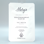 Relax Indica THC 20mg Transdermal Patch - Mary's Medicinals