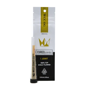 WEST COAST CURE - West Coast Cure - CUREjoint - WCC OG - Preroll - 1G