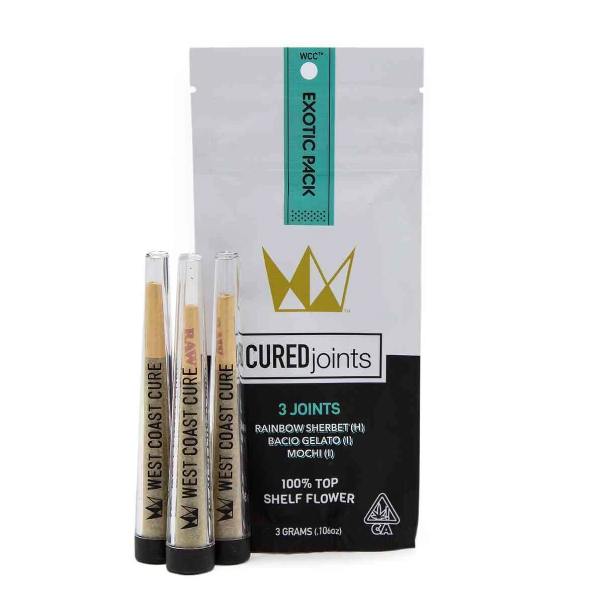 WCC - West Coast Cure -  CUREjoints - The Exotic Pack - 3pk - 3G Main Image