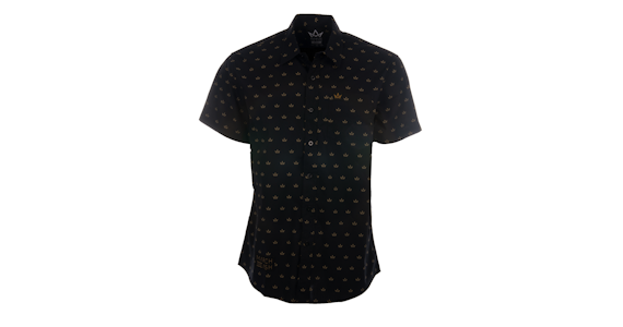 MARCH AND ASH - Men's - Gold Crown Chambray Collared Shirt - Medium