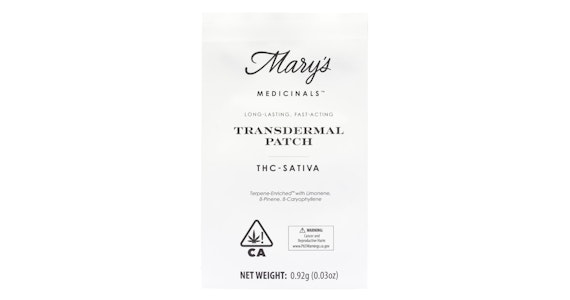 MARY'S MEDICINALS - Mary's Medicinals - Energy THC Sativa Transdermal Patch - 1ct