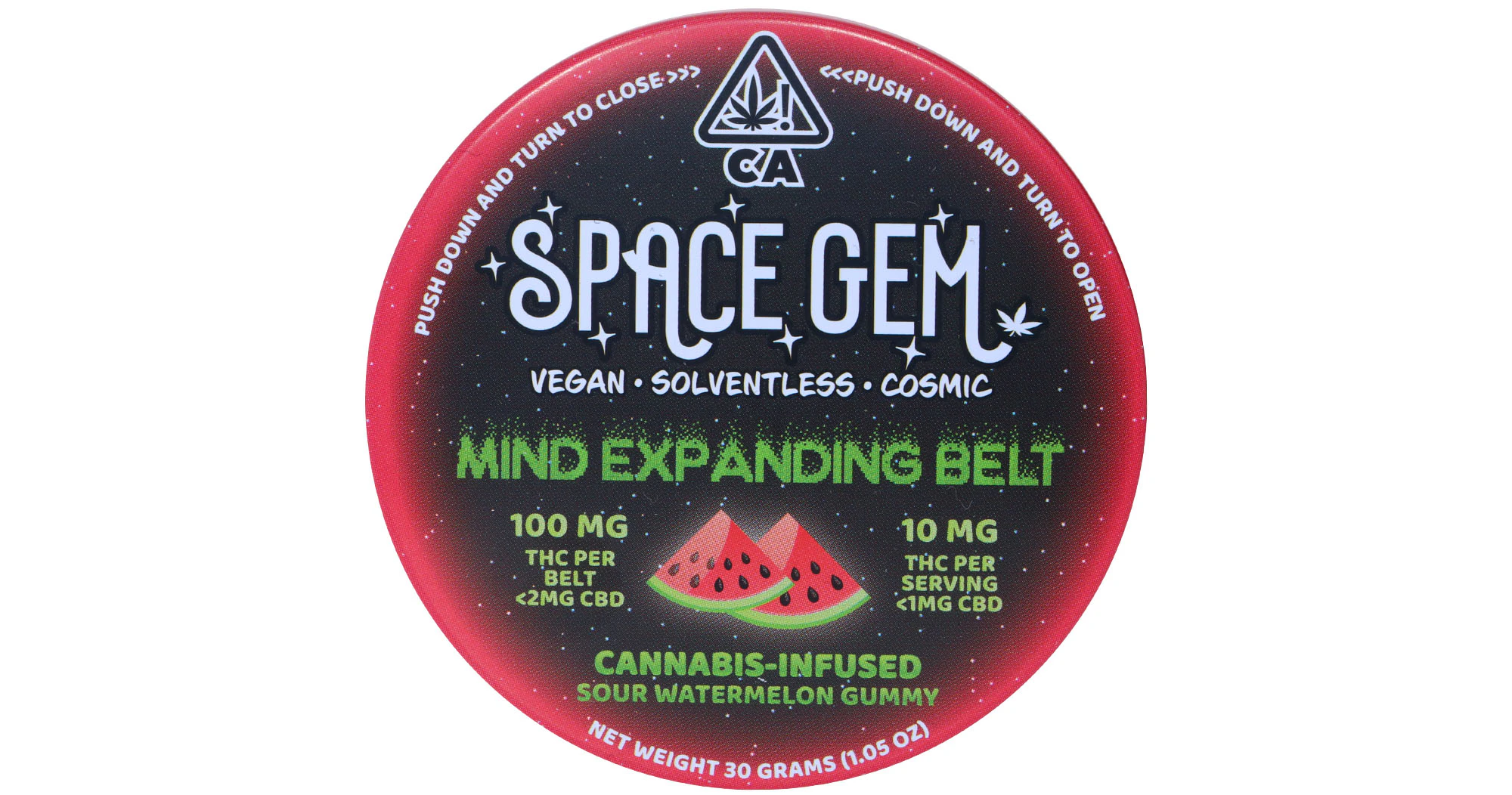 Space Gem - Space Gem - Sour Watermelon Belt - 100mg Main Image
