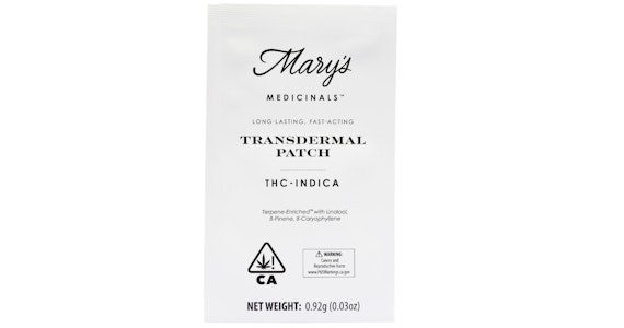 MARY'S MEDICINALS - Mary's Medicinals - Relax THC Indica Transdermal Patch - 1ct