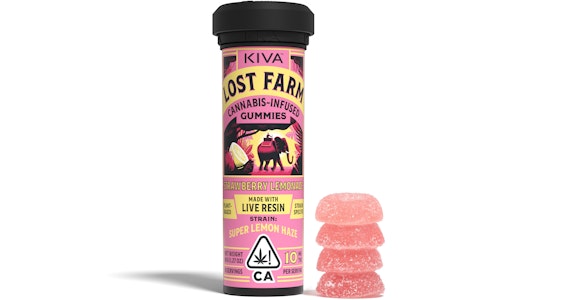 LOST FARM - Lost Farm - Strawberry Lemonade Super Lemon Haze Live Resin Gummies - 100mg