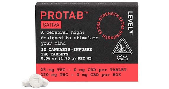 LEVEL - LEVEL - Sativa Protabs - 250mg