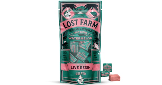 LOST FARM - Lost Farm - Watermelon Gelato Live Resin Fruit Chews - 100mg