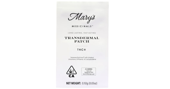 MARY'S MEDICINALS - Mary's Medicinals - Recover THCa Transdermal Patch - 1ct