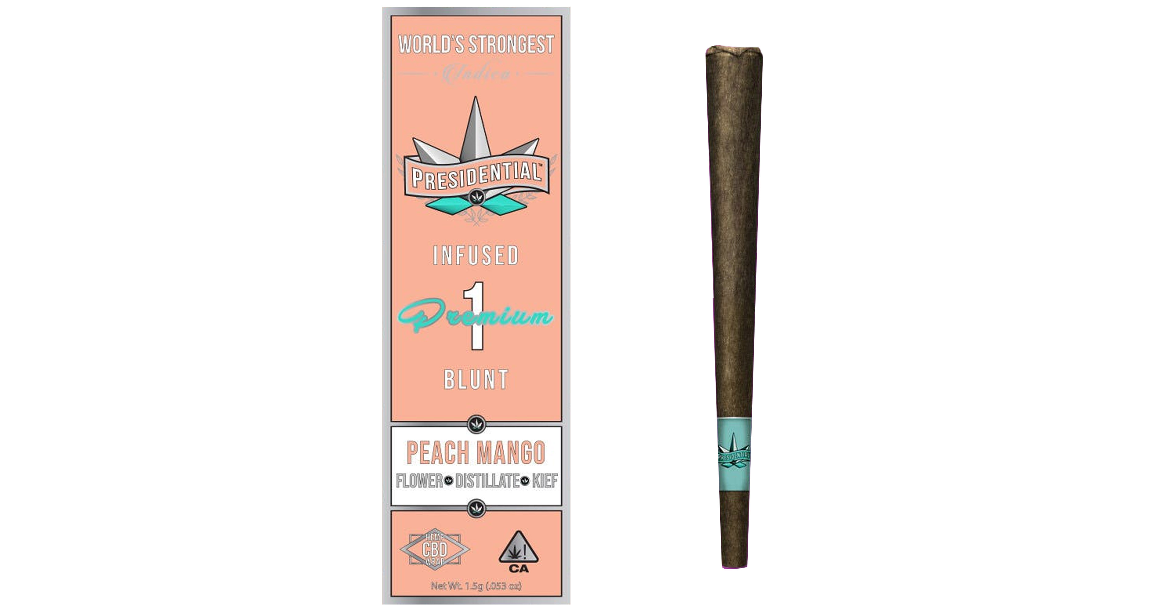 Peach Mango Infused Moonrock Blunt - 1.5g