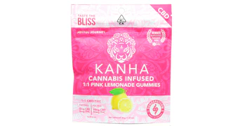Kanha - Pink Lemonade 1:1 THC:CBD Gummies - 200mg
