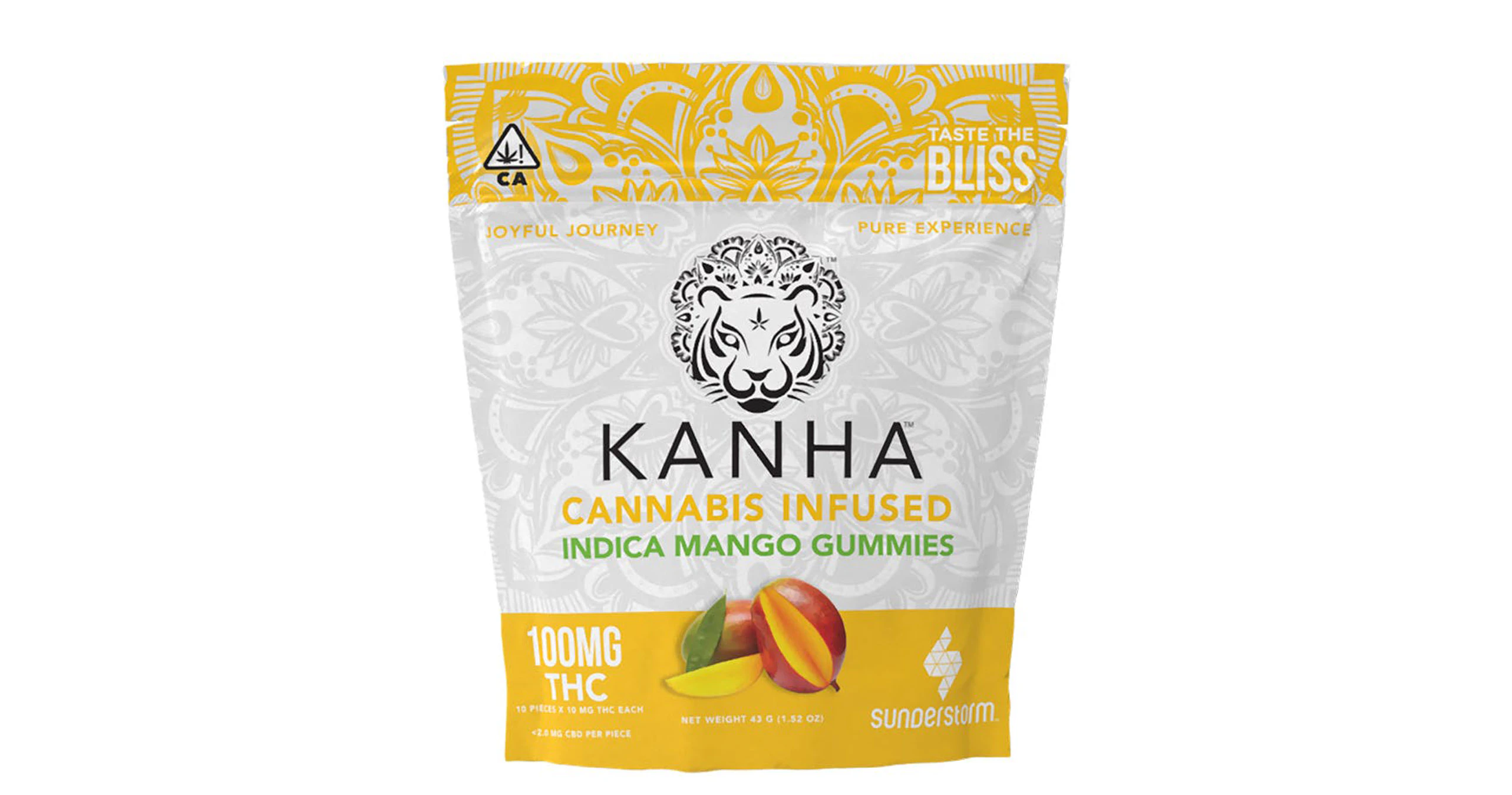 KANHA - Kanha - Mango Indica Gummies - 100mg Main Image
