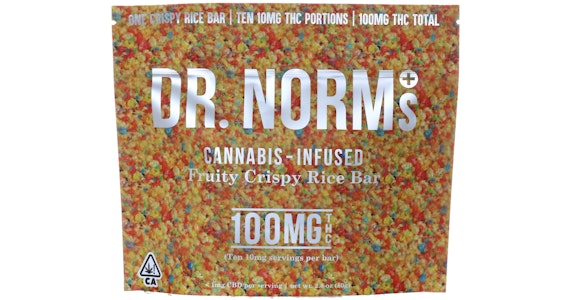 DR. NORM'S - Dr. Norm's - Fruity Pebbles Rice Crispy Bar - 100mg