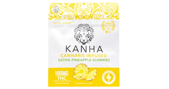 KANHA - Kanha - Pineapple Sativa Gummies - 100mg