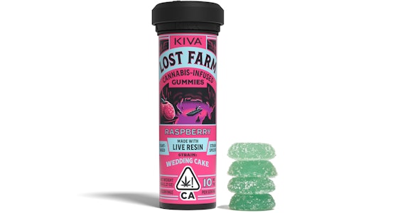 LOST FARM - Lost Farm - Raspberry Wedding Cake Live Resin Gummies - 100mg