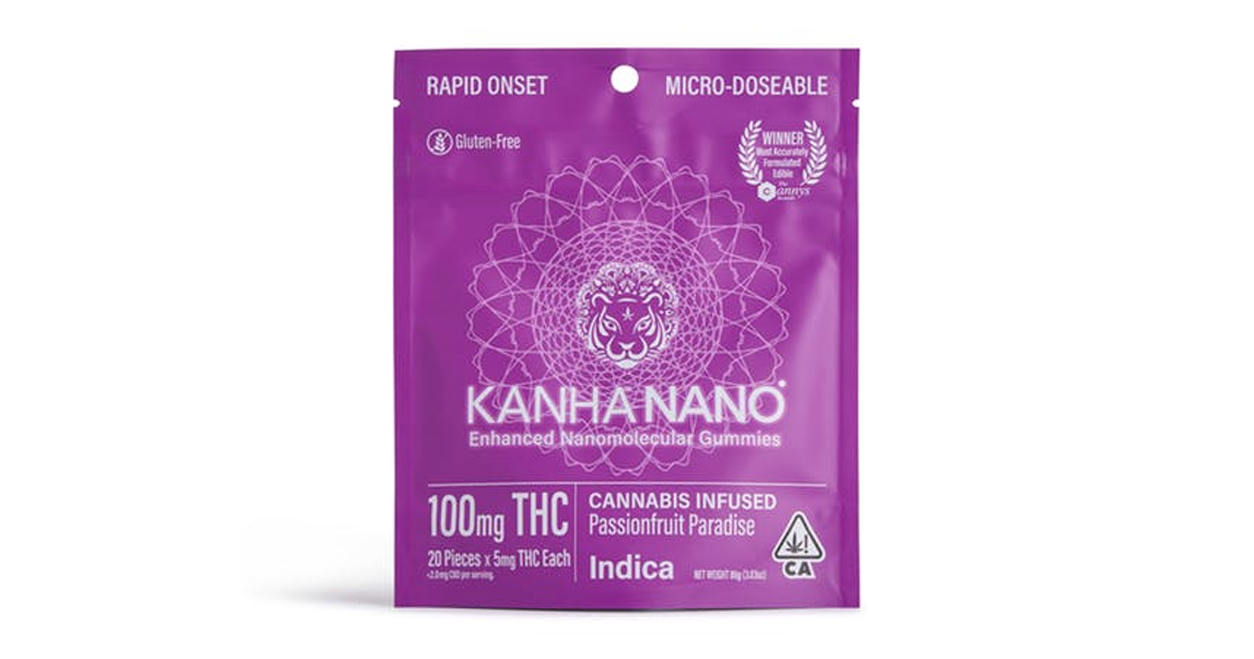 Passionfruit Paradise Indica Nanomolecular Gummies - 100mg