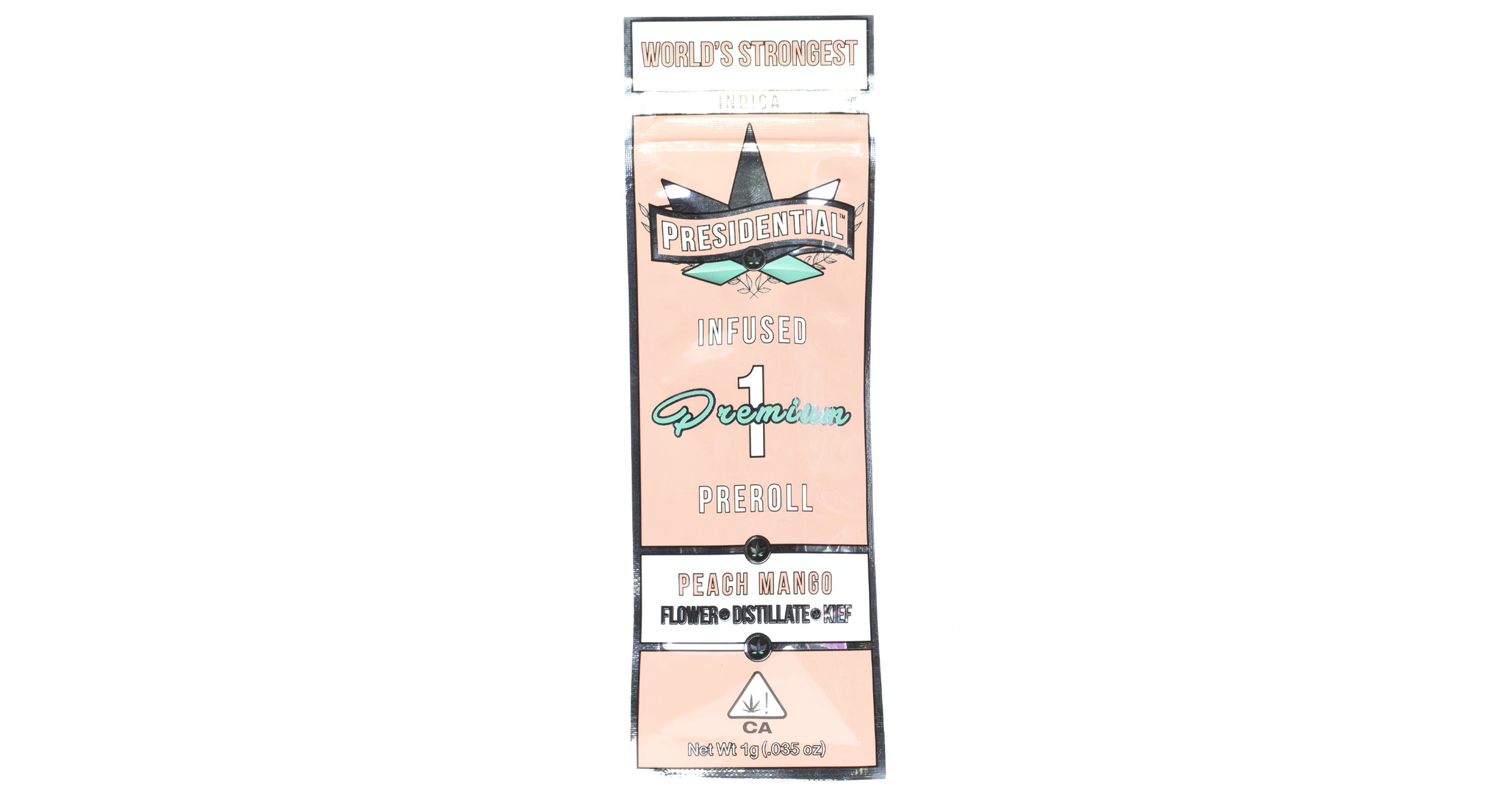 Presidential - Presidential - Peach Mango Infused Moonrock Pre-Roll - 1g Main Image