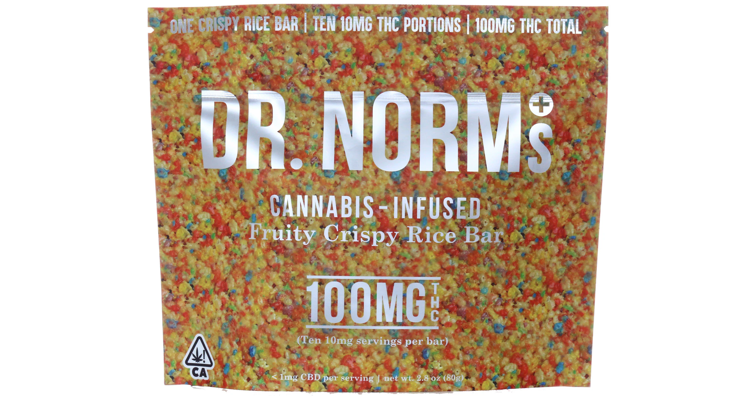 Dr. Norm's - Dr. Norm's - Fruity Pebbles Rice Crispy Bar - 100mg Main Image