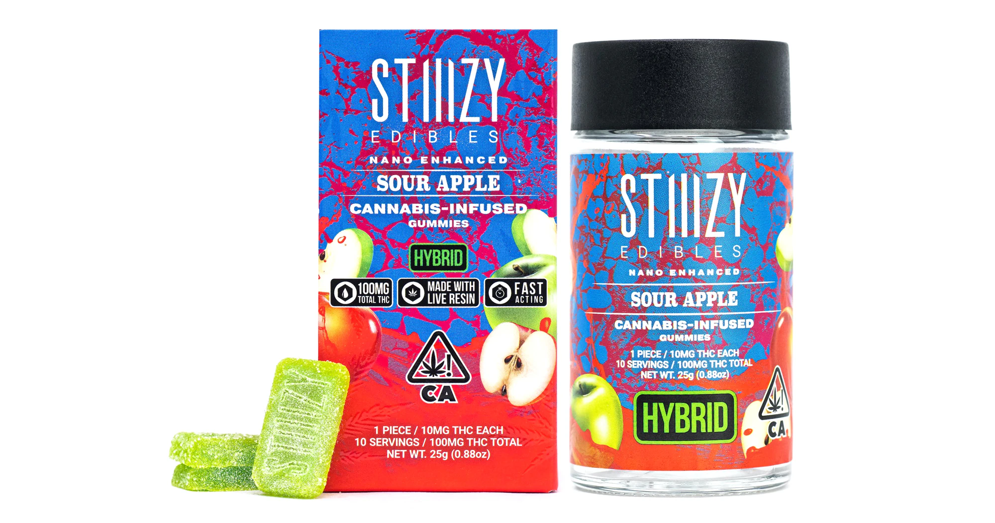 STIIIZY - Stiiizy - Sour Apple Gummies - 100mg Main Image
