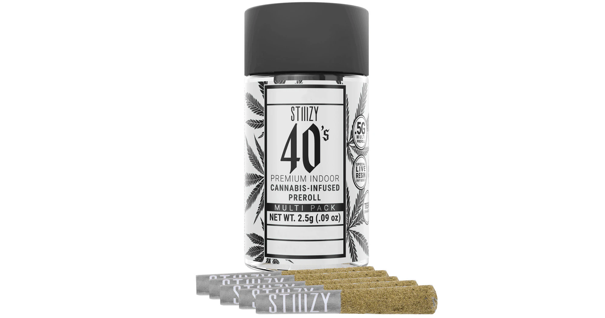 STIIIZY - Stiiizy - Strawnana 40's Premium Infused Pre-Rolls - 5ct Main Image