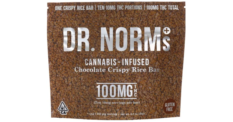Dr. Norm's - Dr. Norm's - Chocolate Rice Crispy Bar - 100mg Main Image