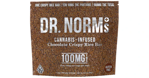 Dr. Norm's - Dr. Norm's - Chocolate Rice Crispy Bar - 100mg