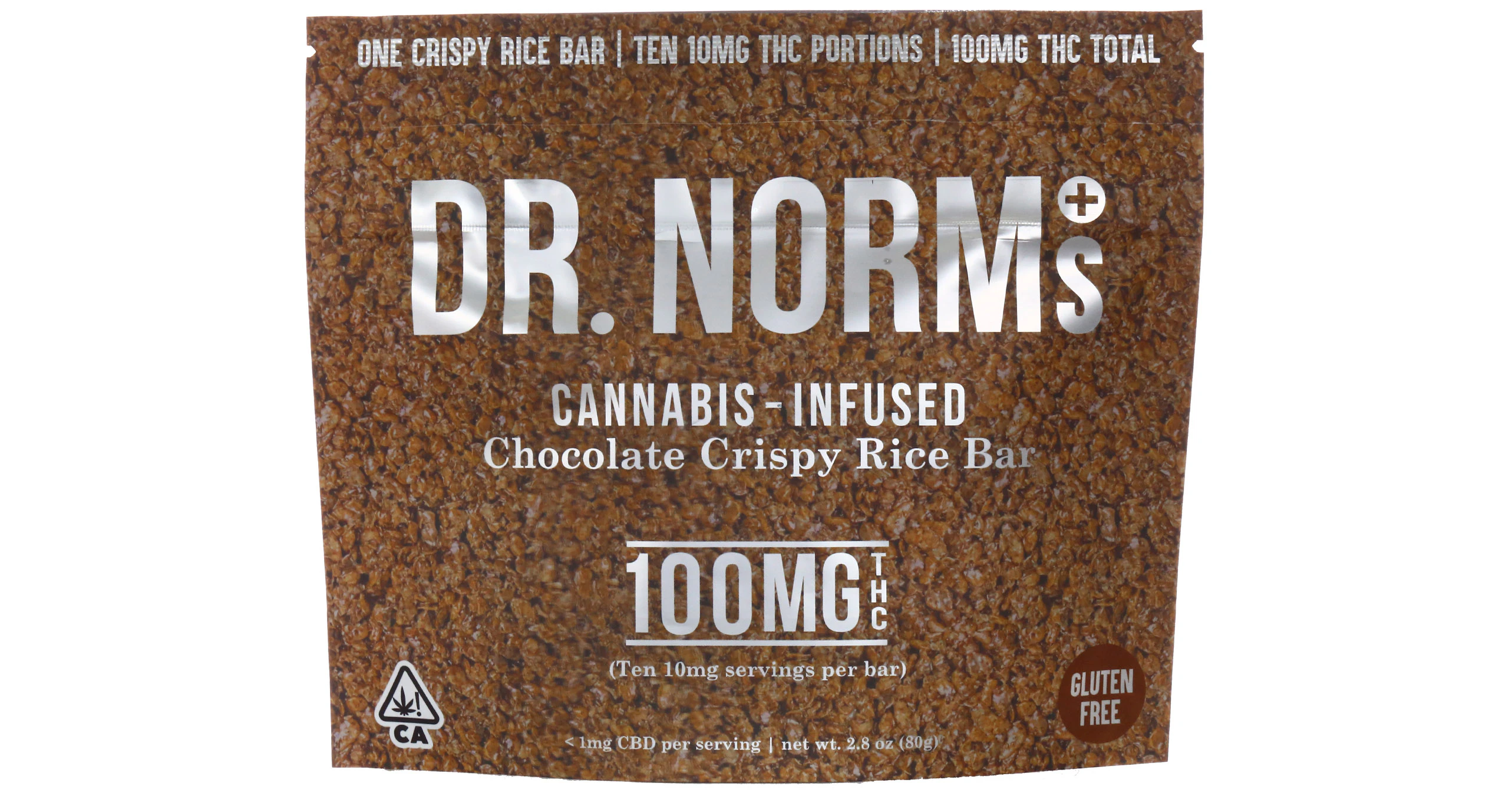 Dr. Norm's - Dr. Norm's - Chocolate Rice Crispy Bar - 100mg Main Image