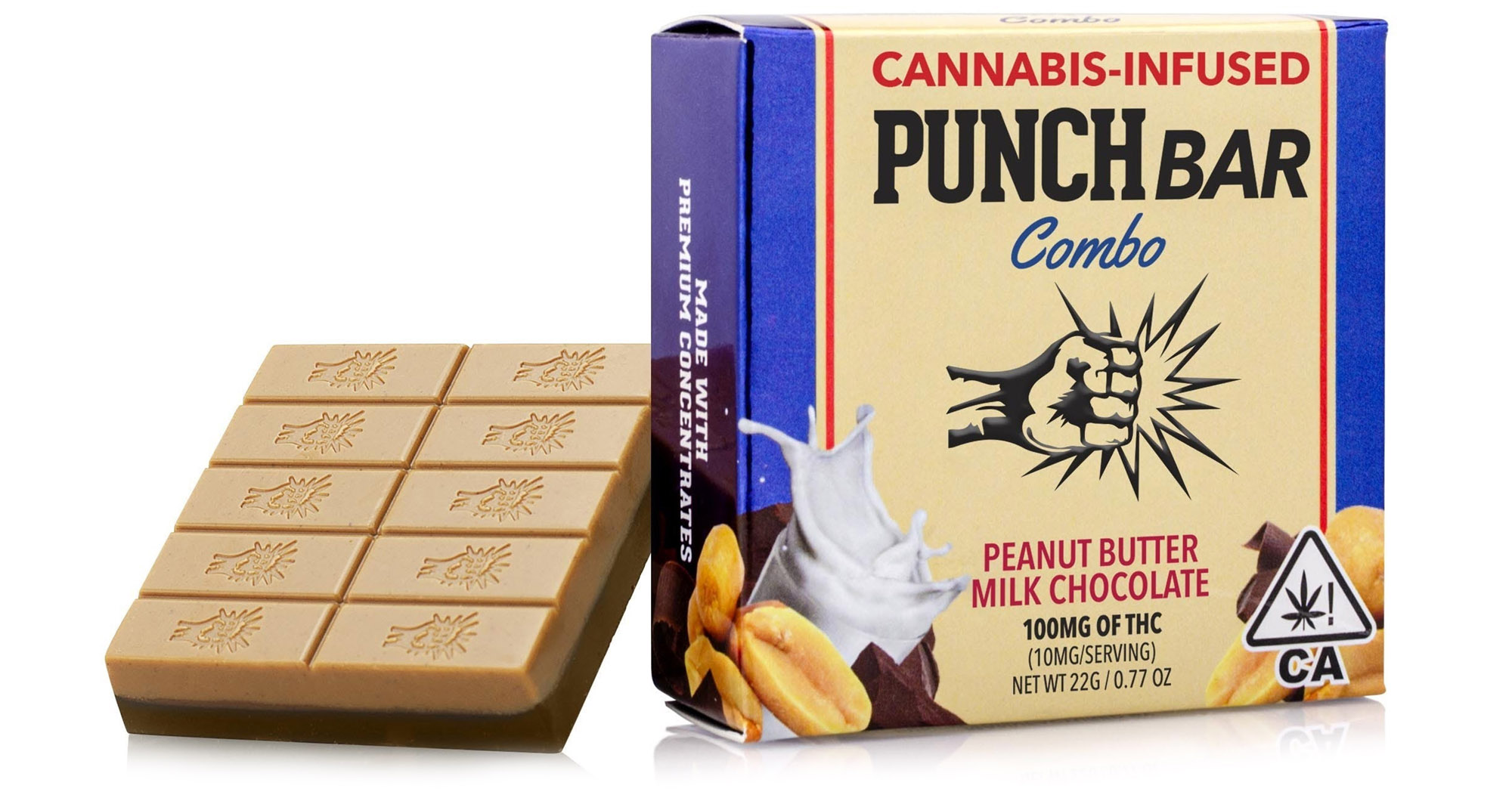 Peanut Butter Milk Chocolate Crunch Solventless Bar - 100mg