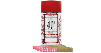Stiiizy - Strawberry Cough 40's Premium Infused Pre-Rolls - 5ct