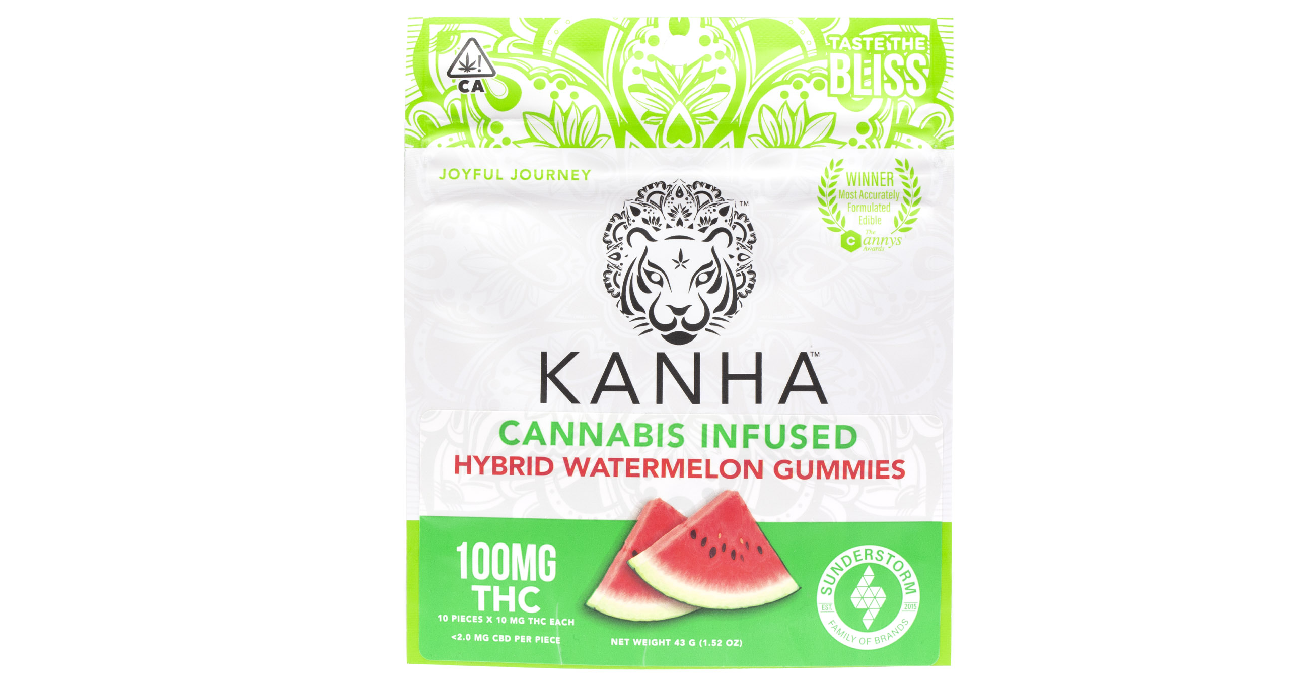 Kanha - Watermelon Hybrid Gummies - 100mg