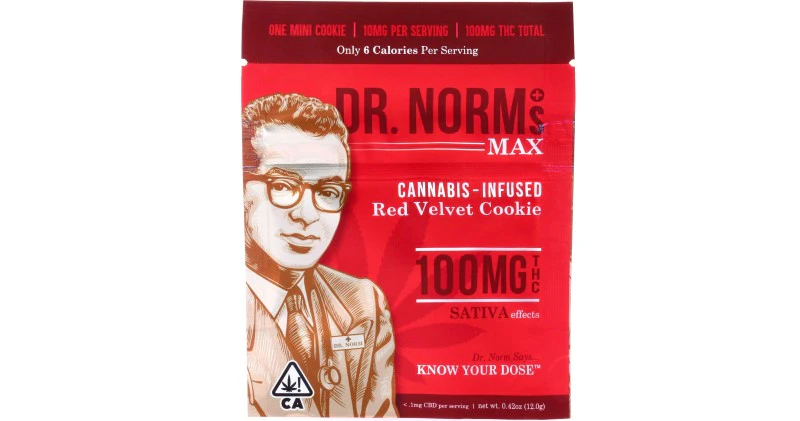 Dr. Norm's - Dr. Norm's - Red Velvet Max Cookie - 100mg Main Image