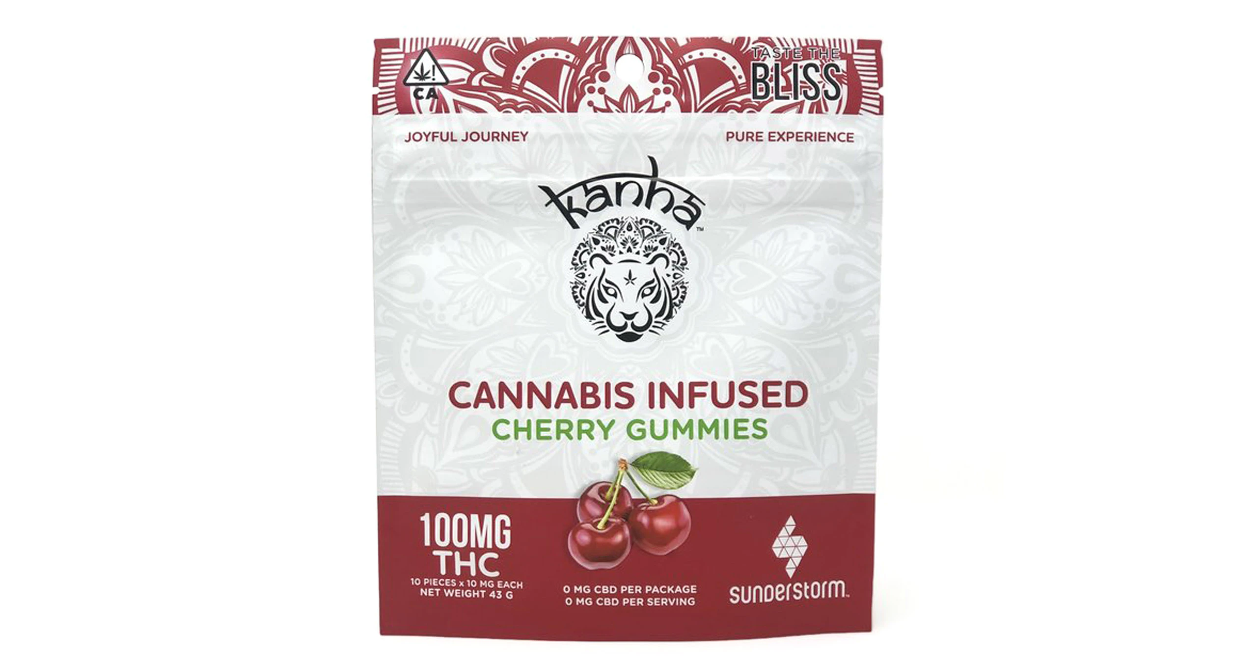 KANHA - Kanha - Cherry Sativa Gummies - 100mg Main Image