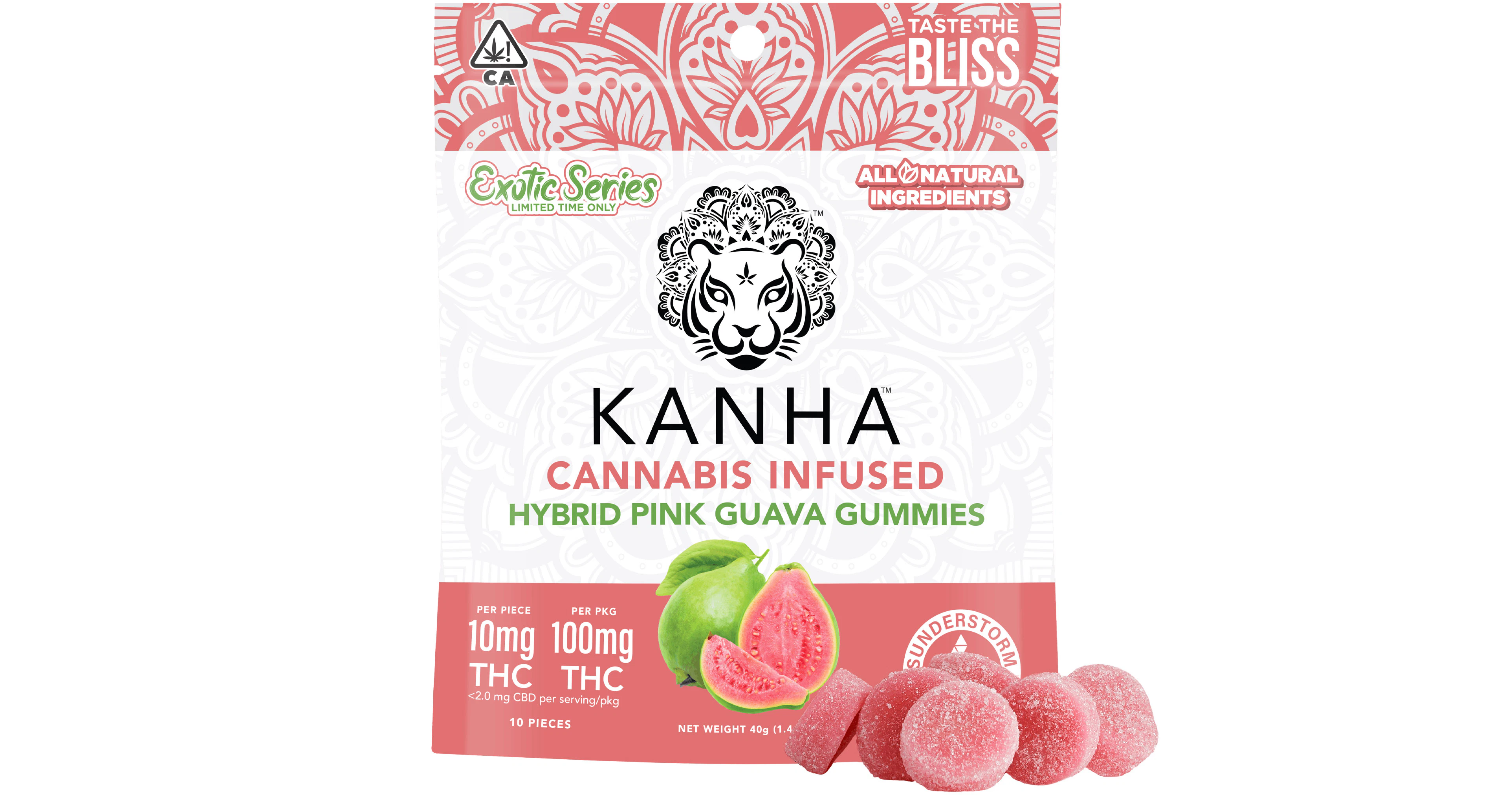 KANHA - Kanha - Pink Guava Hybrid Gummies - 100mg Main Image