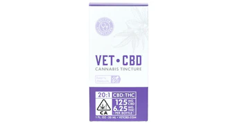 Vet CBD - 125mg 20:1 Tincture - 30ml