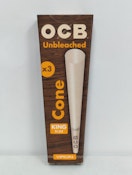 Unbleached OCB King Size Cones - OCB